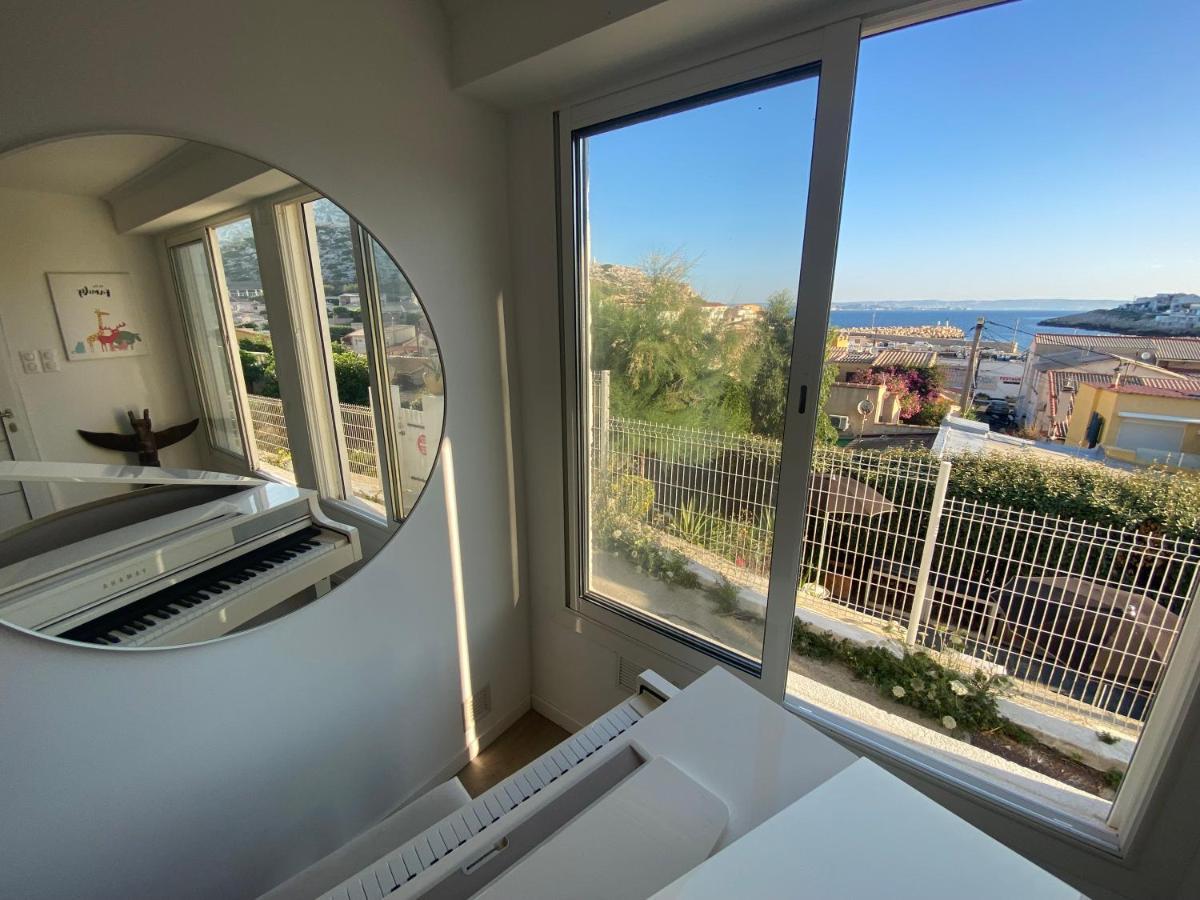 Au Coeur Du Parc National Du Massif Des Calanques, La Flibuste Des Goudes, Maison 2 Chambres, Climatisee, Jardins, Solarium, Proche Plage, Large Vue Mer مارسيليا المظهر الخارجي الصورة