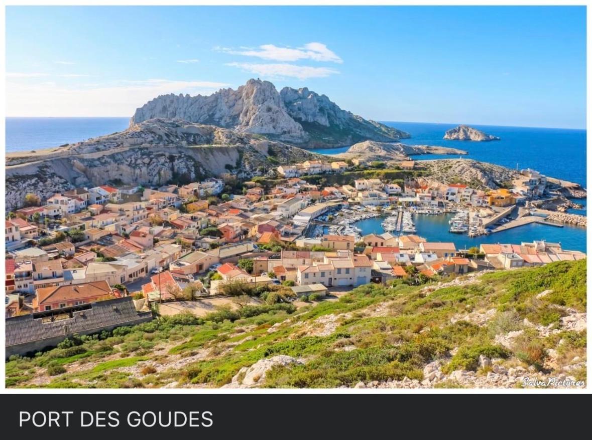 Au Coeur Du Parc National Du Massif Des Calanques, La Flibuste Des Goudes, Maison 2 Chambres, Climatisee, Jardins, Solarium, Proche Plage, Large Vue Mer مارسيليا المظهر الخارجي الصورة