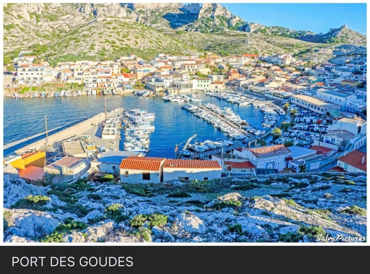 Au Coeur Du Parc National Du Massif Des Calanques, La Flibuste Des Goudes, Maison 2 Chambres, Climatisee, Jardins, Solarium, Proche Plage, Large Vue Mer مارسيليا المظهر الخارجي الصورة